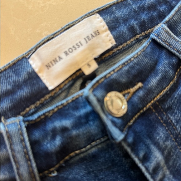 Rina Rossi Studded Denim Flare Jeans - Picture 3 of 6